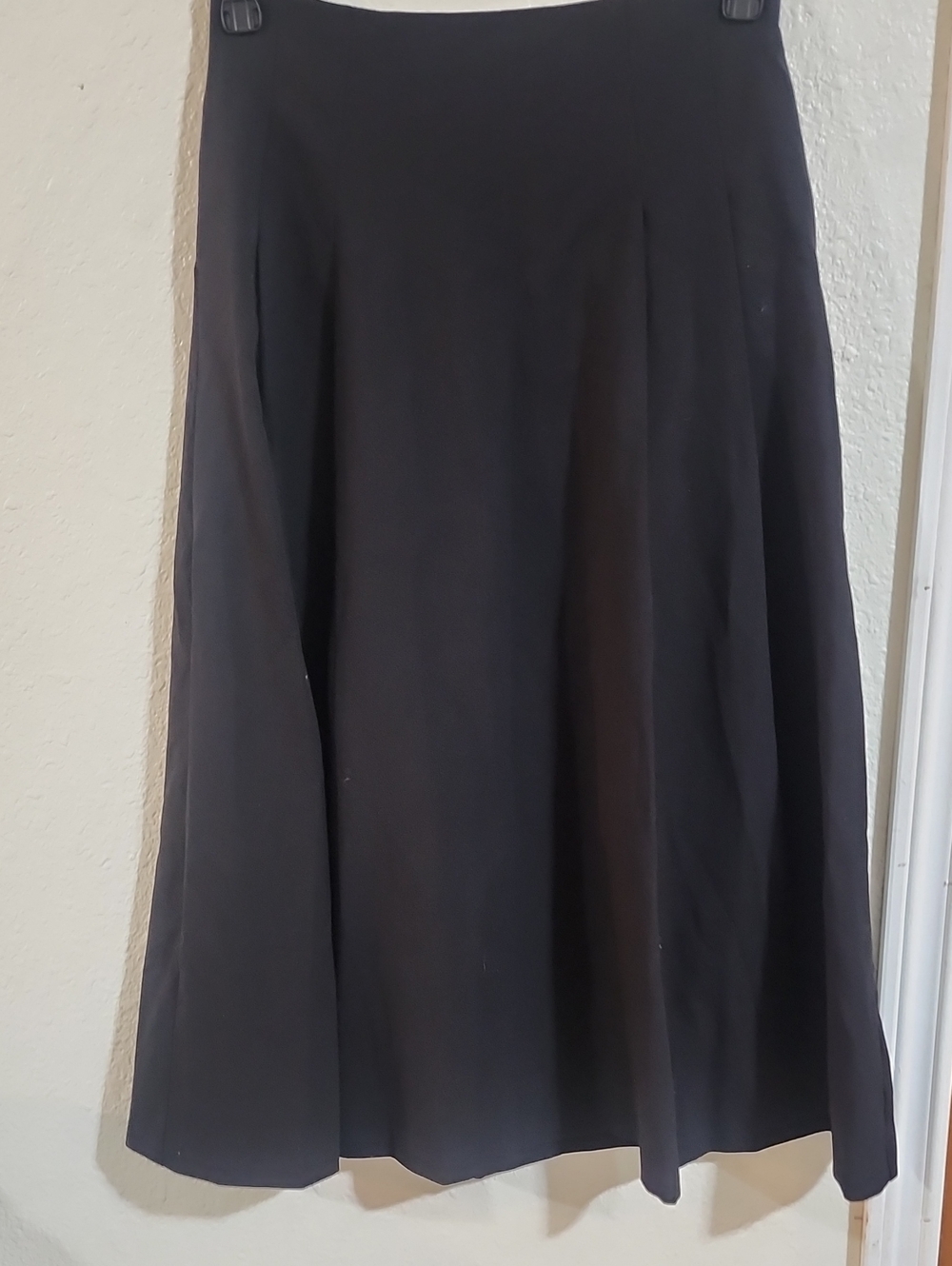 Jason Wu Black A-Line Midi Skirt